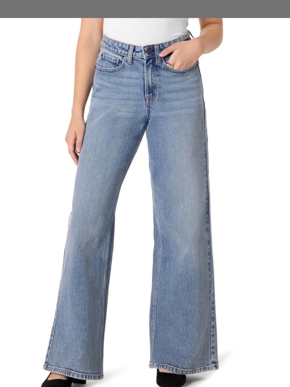 Wide leg jeans size 14 Amazon